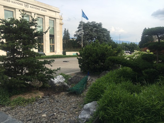 Der Völkerbundpalast in Genf, Schweiz