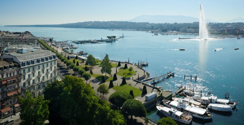 Aussicht vom Hotel Beau-Rivage in Genf; Foto: Kerstin Schulze
